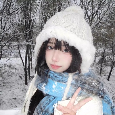 长白山兔毛针织雷锋帽女冬季雪地毛绒线帽女可爱毛球保暖护耳帽子