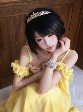 水晶公主皇冠头饰lolita生日王冠