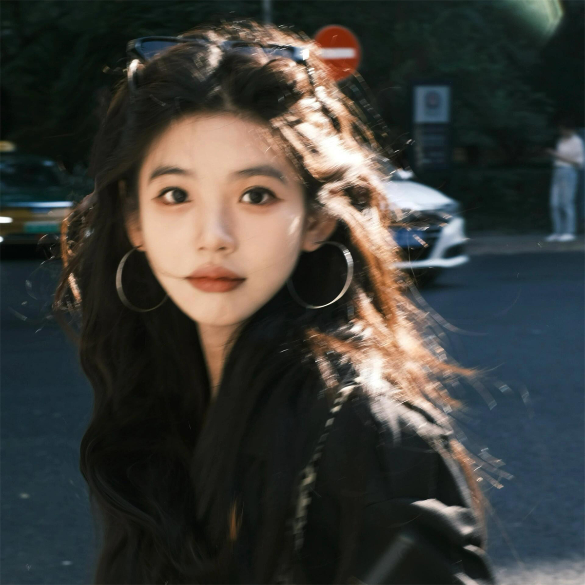 耳圈耳夹女设计感大圈圈耳环