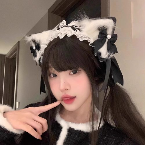 甜妹lolita猫耳发带兽耳女仆头饰