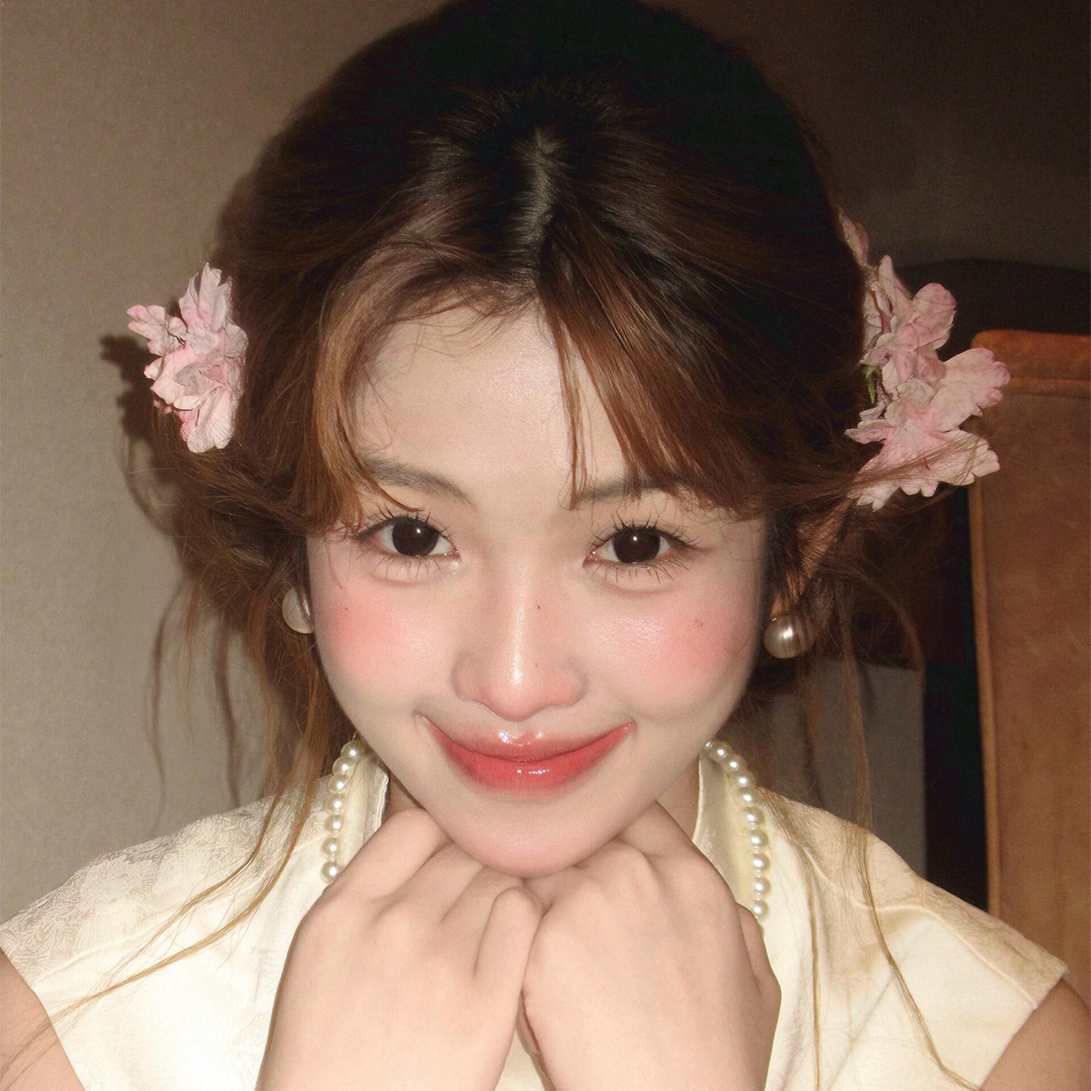 新中式粉色发夹甜美花朵侧边夹订婚头饰古风发卡国风旗袍发饰配饰,饰品/流行首饰/时尚饰品新,发饰,淘宝优惠券,粉丝福利购,淘宝优惠卷