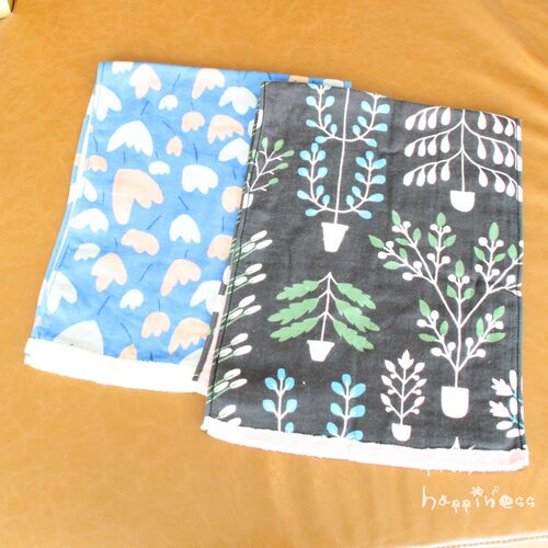 日单花卉纯棉纱布毛圈毛巾