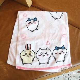擦汗巾 洗脸巾 日单吉伊卡哇纯棉毛巾 松软萌货可爱面巾