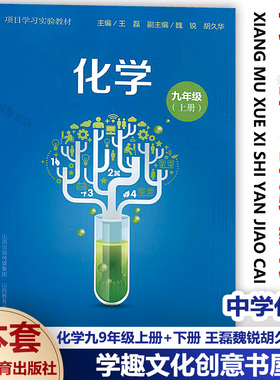 项目学习实验教材2本套 化学九9年级上册+下册 王磊魏锐胡久华编 中学化学课初中教材 山西教育出版社