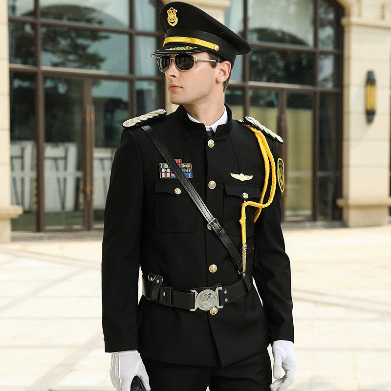 新式春秋立领保安工作服套装男物业房产售楼部形象岗礼宾服装制服