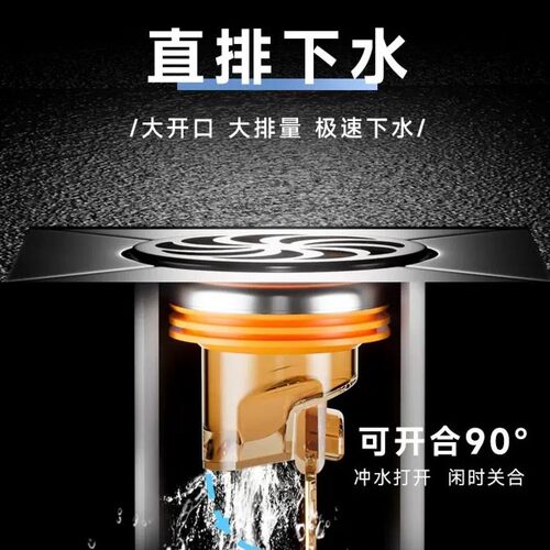老旧下水道地漏盖板翻新器卫生间改造配件防臭塞方形过滤封口盖板