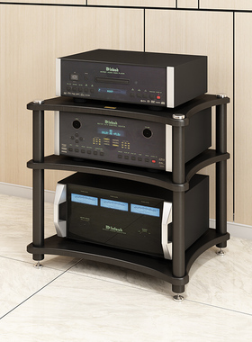 功放机架功放机柜影音室器材设备柜可移动音箱音响CD胆机避震脚架