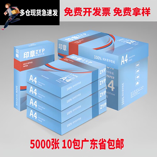 整箱10包工厂直销a4打印复印纸