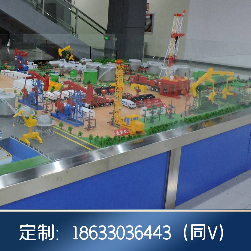 石油钻井平台沙盘模型地面石油开采模拟沙盘模型设计制作动态演示