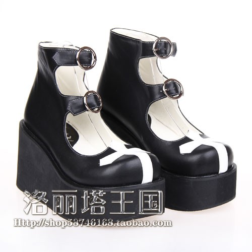 新款lolita女鞋动漫厚底松糕鞋