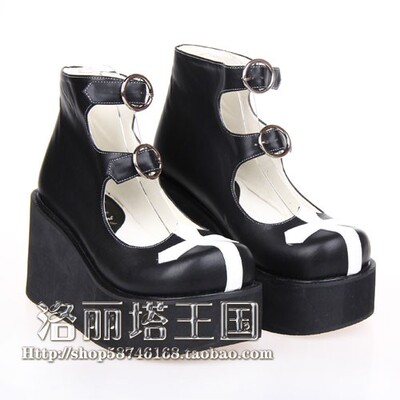 新款lolita女鞋动漫厚底松糕鞋