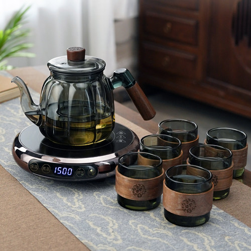 玻璃泡茶壶2025新款耐高温加厚茶壶茶水分离大容量蒸煮一体泡茶壶