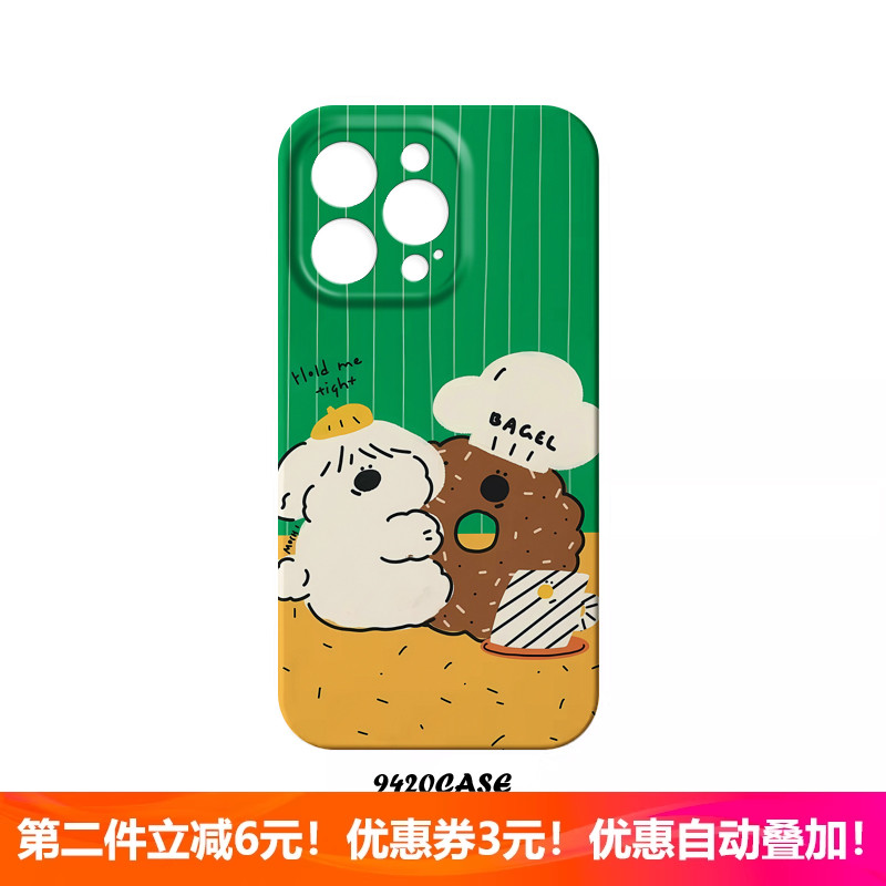 饼干小狗iPhone15promax苹果16小米14/13小清新华为mate60适用11荣耀90/vivoX100一加11菲林手机壳reno11全包