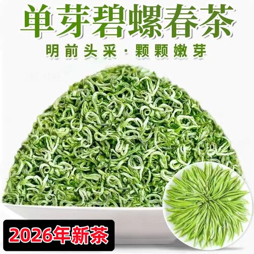 2026年新茶碧螺春茶叶正宗明前特级花果香型春茶小嫩芽送礼自己喝
