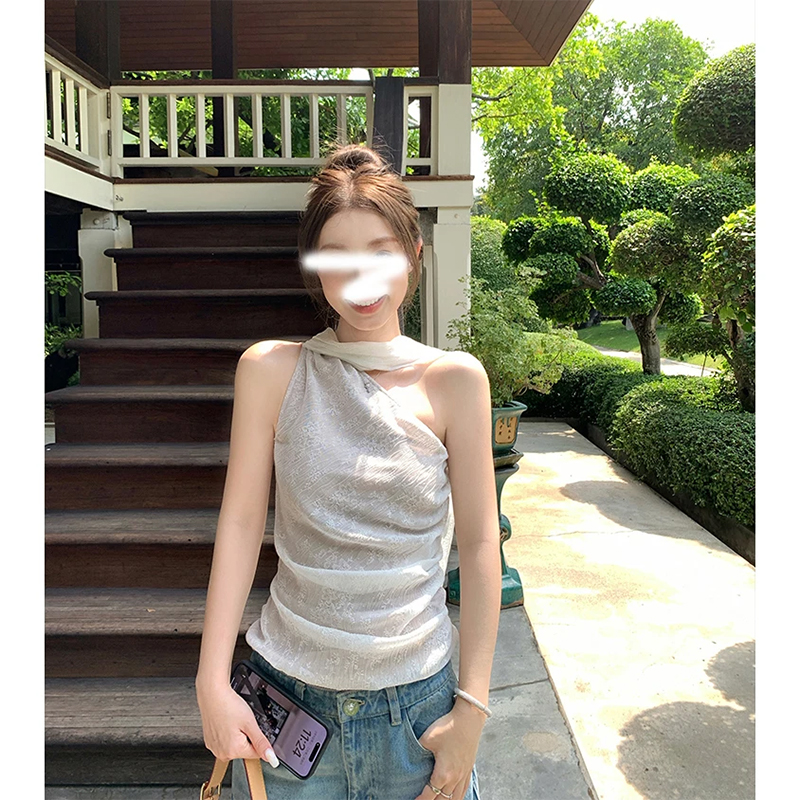 【赠运费险】碎花带单肩吊带背心