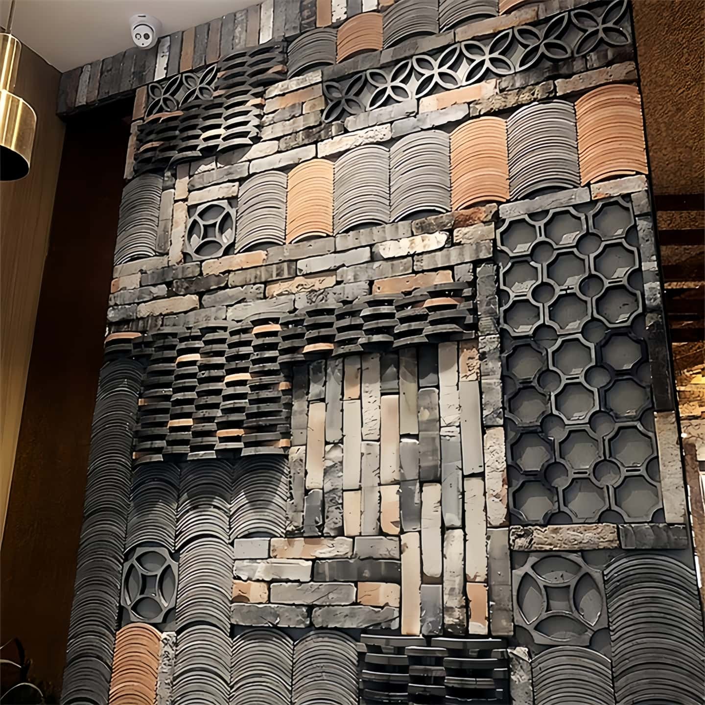 中式青砖仿古砖玄关背景墙文化砖