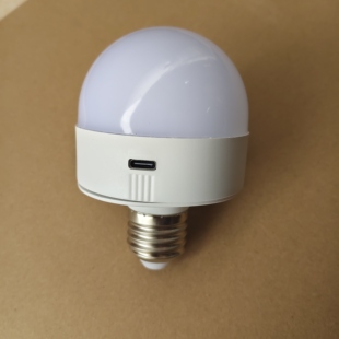 2025新款LED充电灯泡E26E27螺口三色变光遥控节能浪漫氛围灯泡