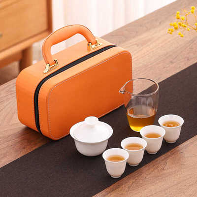 陶瓷功夫茶具套装便携式户外旅行
