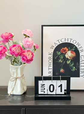 高颜值客厅餐边柜套装花瓶摆件