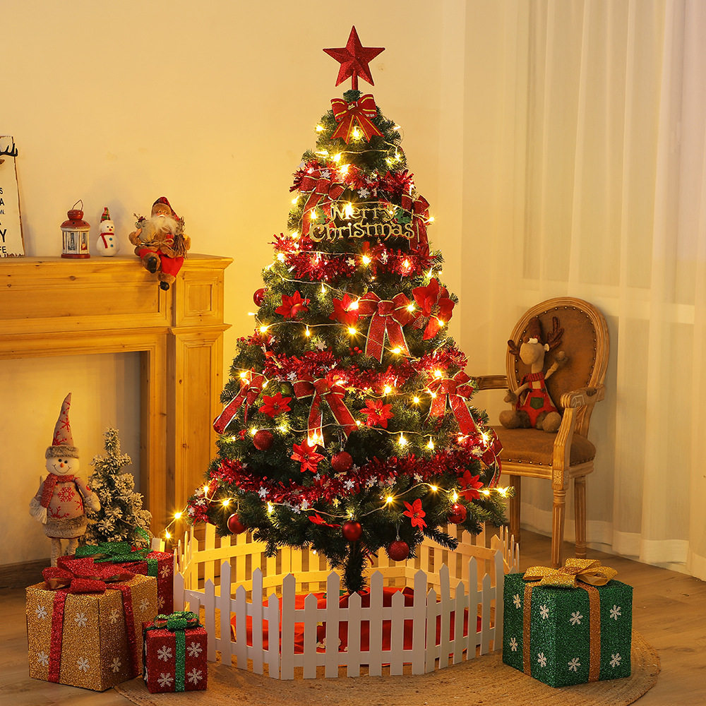 5m植绒松针桌面christmas tree粉pvc