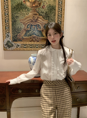 LXLILIUM 天丝棉白色宫廷风衬衣 03/22 AM10:00