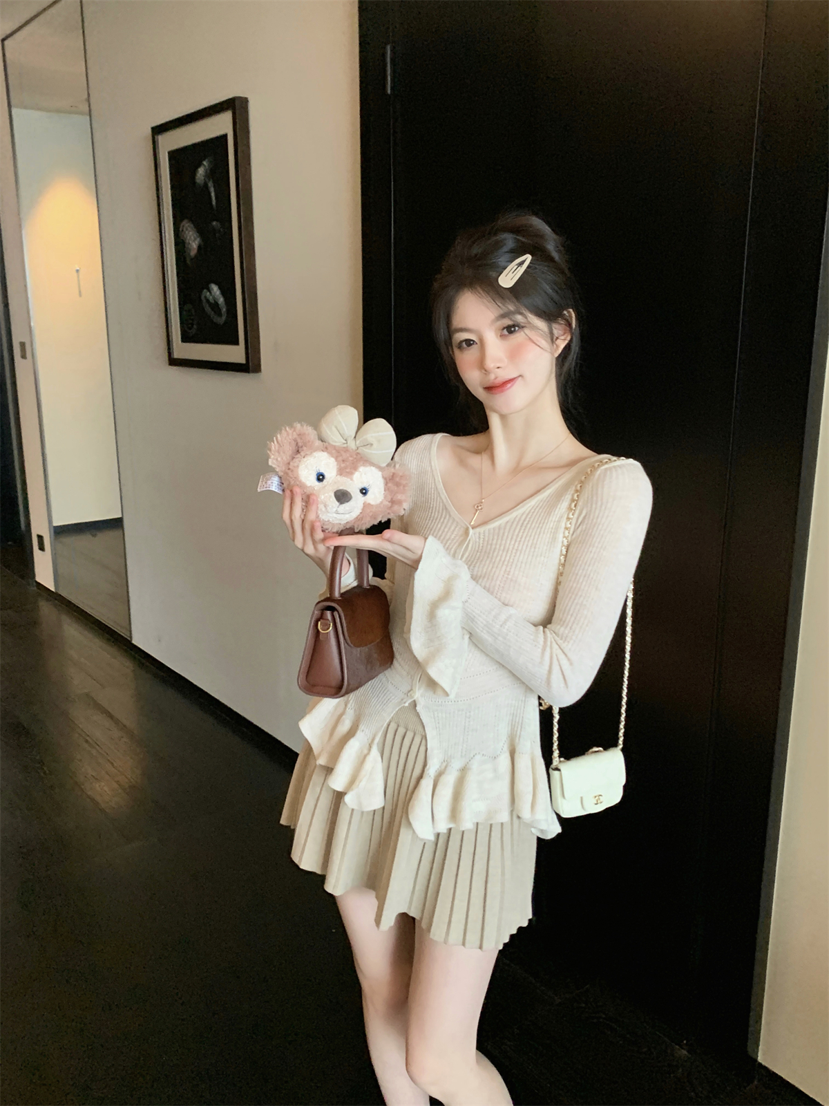 舒适亲肤设计师款针织开衫