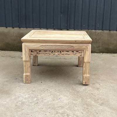 中式实木方桌八仙桌农村餐桌白茬