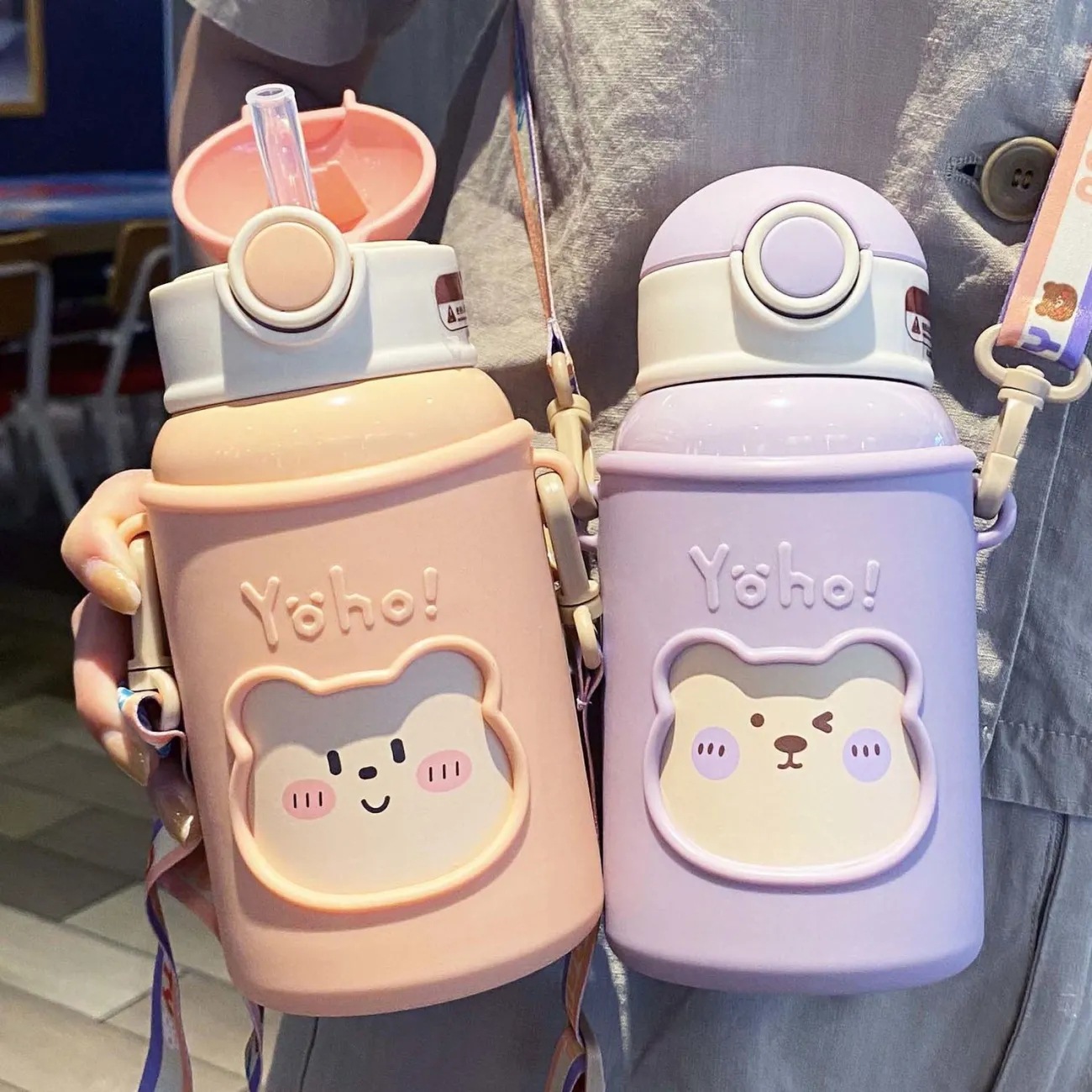 316不锈钢保温杯两用儿童水杯大