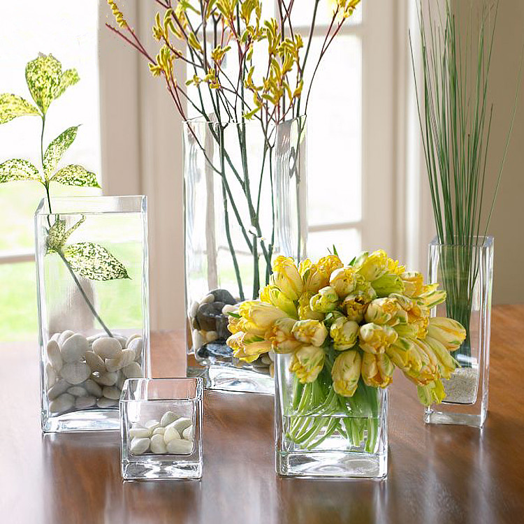 square transparent Glass vase Decoration a living room to ground flower arrangement Hydroponics Stem Vase Outsize Dracaena sanderiana vasein the Flower delivery/Flowers simulation/Plants gardening , Vase/Flower/Flowerpot/Flower (New) , Vase  category - from Buy2taobao.com to provide professional Taobao agent buy service