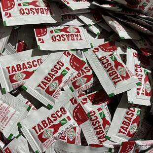 低卡 辣汁生耗刺鲜椒酱正品 TABASCO辣椒仔3.3ml外卖装 原味低脂日式