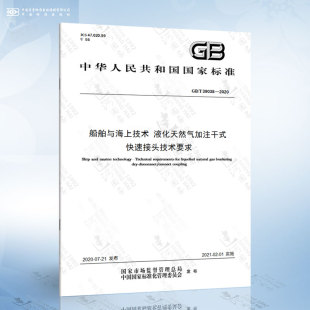 液化天然气加注干式 39038 船舶与海上技术 快速接头技术要求 2020