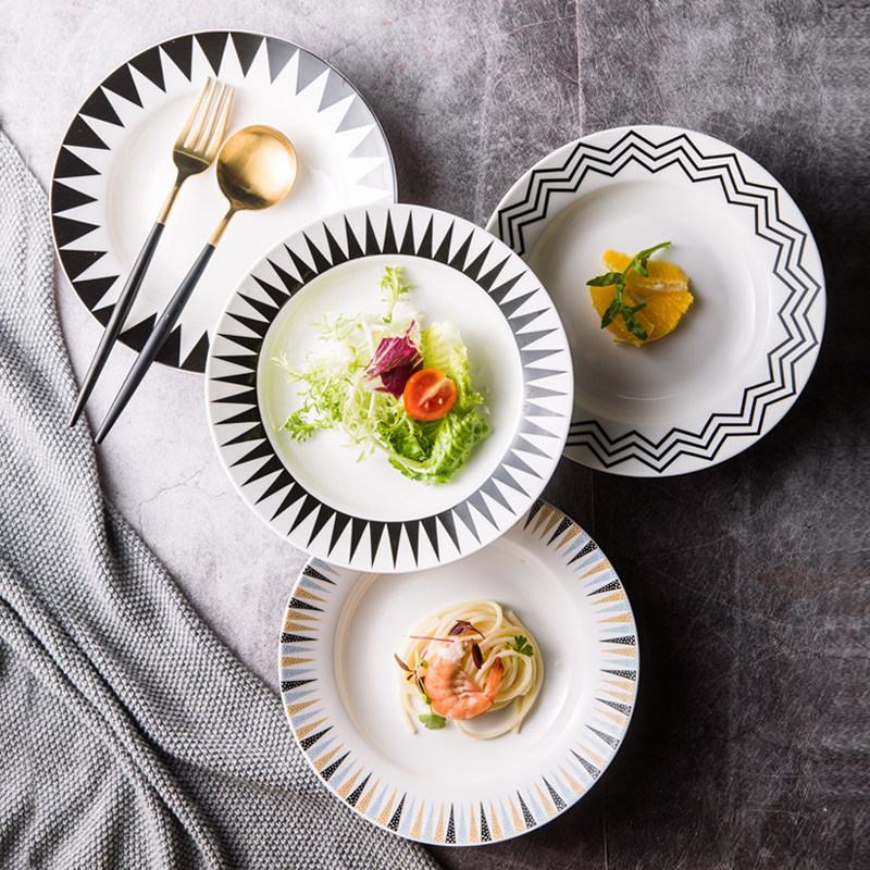 Straw hat spaghetti creative net red ins pasta plate