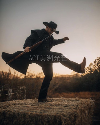 美国进口outback长款油布风衣