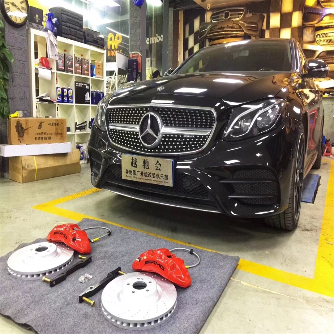奔驰e级c级s级 ml gl gle gls glc改装amg刹车布雷博刹车卡钳套件