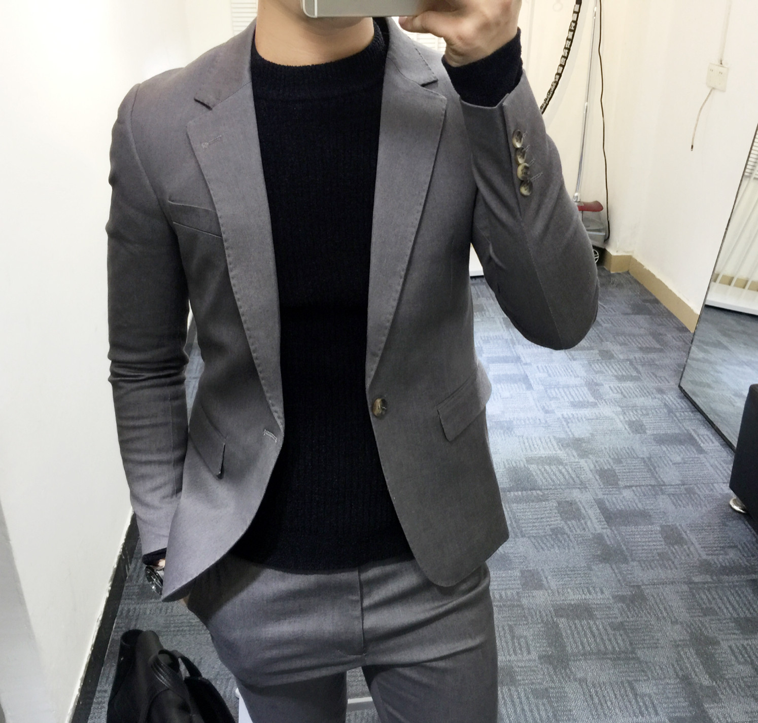 Costume homme en coton pour automne - Ref 1553875 Image 1