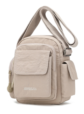 新款轻便尼龙布包百搭单肩时尚休闲斜挎包米娜玛莎世家&7633