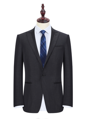 NXF11301-1单西 羊毛+桑蚕丝 男士春秋西服修身西装 后中开叉