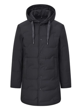 不干了清仓 86111S 意大利箭家男长款厚羽绒服白鸭绒加厚保暖外套