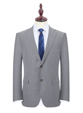 KFMAM12041单西 进口面料【杰N亚】羊毛+桑蚕丝 男士二扣西装外套