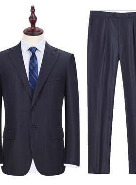 KFMCBA0032套西 羊毛78.8+桑蚕丝20.4 商务二扣春秋西服羊毛套装