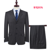 羊毛西装 0072 外套男 商务休闲西服套装 宽松正装 秋冬新款 男士