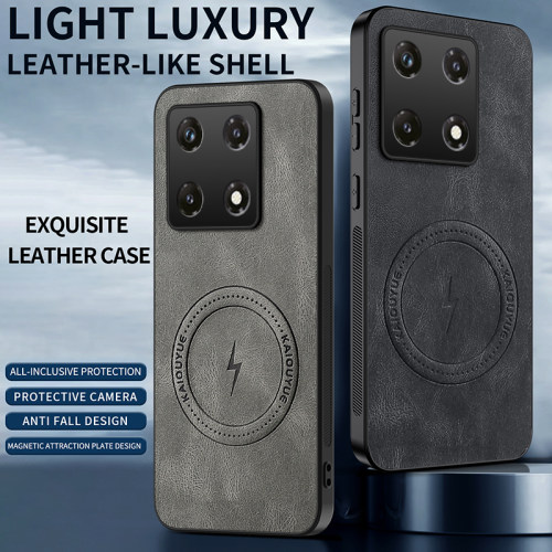 适用传音INFINIX Note30pro手机壳复古纳帕纹磁吸简约商务个性创意防摔note30男女款保护套潮