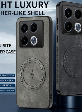 适用传音传音Note40pro手机壳复古纳帕纹磁吸简约商务Camon30pro个性创意防摔男女款GT20Pro保护套潮