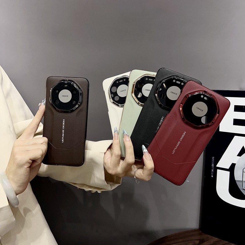 适用华为Mate80promax手机壳秒变电镀非凡皮纹简约商务个性创意防摔保护套男女款潮