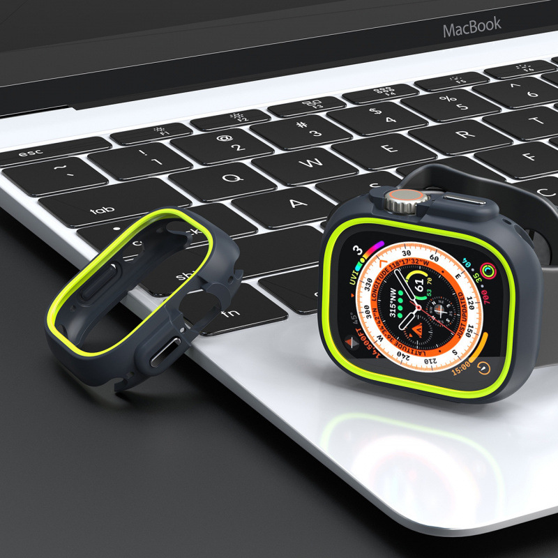适用苹果手表保护壳iwatch10表壳9双色保护壳防刮ultra手表