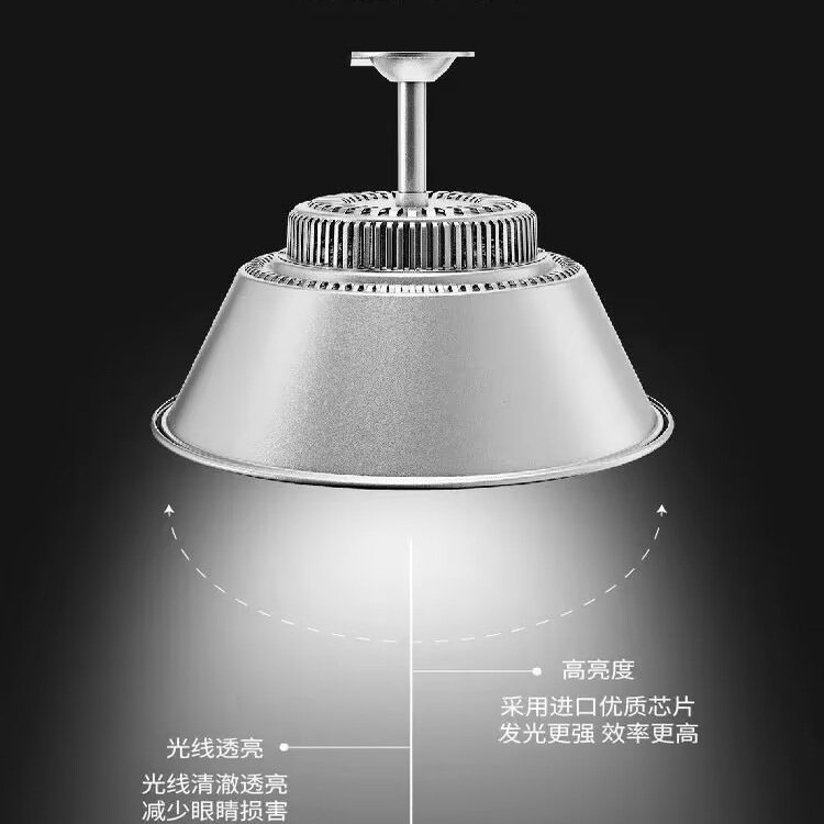 高亮度工矿灯吊灯大功率厂房车间照明灯进口芯片光线透亮,家装灯饰光源,工矿灯具,淘宝优惠券,粉丝福利购,淘宝优惠卷