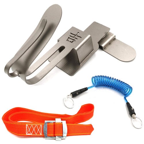 架子工木工多用挂钩腰架单钩纯白不锈钢材质加厚其他电动扳手