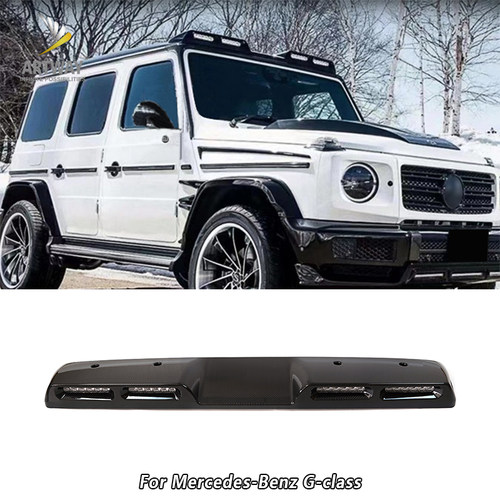 适用奔驰大G级g500g63g350g55改装新款碳纤维车顶灯四灯款外射灯