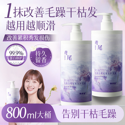 角蛋白护发素鸢尾香氛持久留香烫染修复柔顺顺滑护发素大瓶800ml