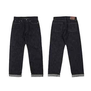 男 咔叽复古养牛丹宁裤 NON STOCK赤耳原牛15oz重磅直筒牛仔长裤